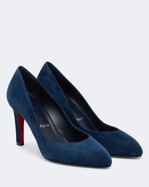 Christian Louboutin Fannylove Suede Court Shoes - Blue