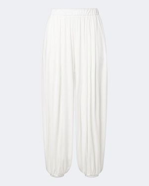 Norba Aladdin Jersey Balloon Pants - White