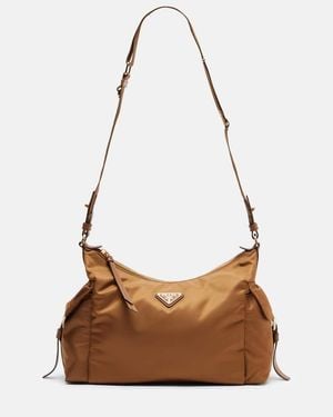 Prada Explore Re-Nylon Large Shoulder Bag - Brown