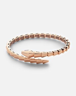 BVLGARI Armreif Serpenti Viper Aus 18Kt Rosegold - Weiß