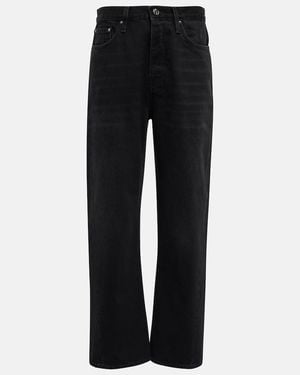 TOTEME High-Rise Straight Jeans - Black
