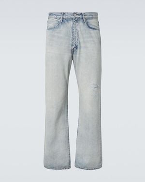 AURALEE Jeans Anchos Con Efecto Desgastado - Azul