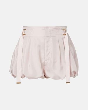 Chloé Shorts Aus Baumwoll-Gabardine - Natur