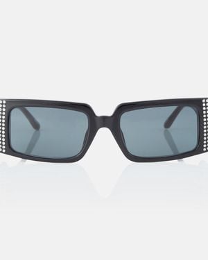 Magda Butrym Crystal-embellished Square Sunglasses - Blue