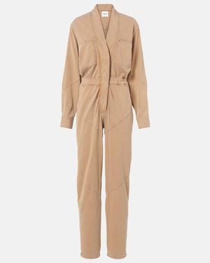 Isabel Marant Remady Cotton Jersey Jumpsuit - Natural