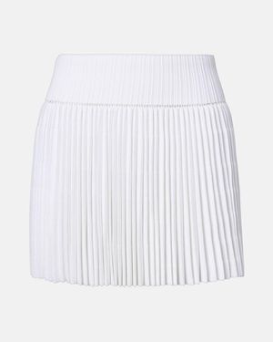 Alaïa Plisse Miniskirt - White