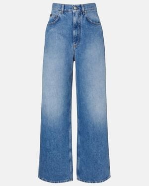 Dolce & Gabbana High-Rise Wide-Leg Jeans - Blue