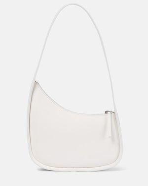 The Row Schultertasche Half Moon Aus Leder - Weiß