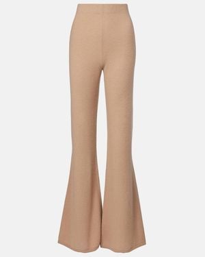 Gabriela Hearst Kaulike Cashmere Flared Pants - Natural
