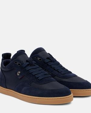 Christian Louboutin Tutti Rui Suede Trainers - Blue