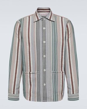 Orlebar Brown Barkley Striped Cotton Shirt - White