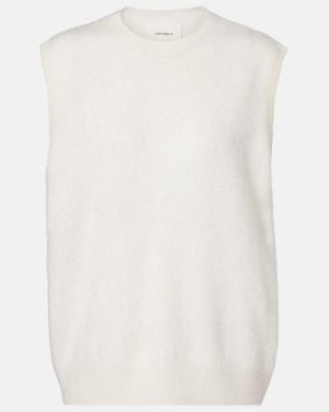 Lisa Yang Yasmin Cashmere Jumper Vest - White