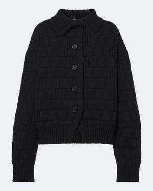 Dries Van Noten Wool And Cashmere Cardigan - Black