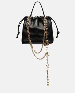 Chloé Bucket Bag Icons Mini Aus Leder - Schwarz