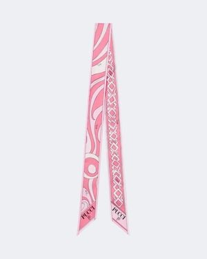 PUCCI Tuch Marmo Und Trapezio Aus Seiden-Twill - Pink