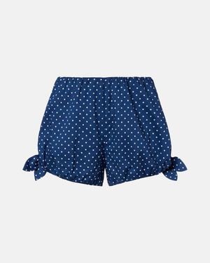 Posse Rosie Polka-Dot Shorts - Blue