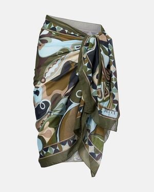 PUCCI Orchidee Cotton Beach Cover-Up - Green