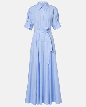 Jonathan Simkhai Truman Striped Cotton Maxi Dress - Blue