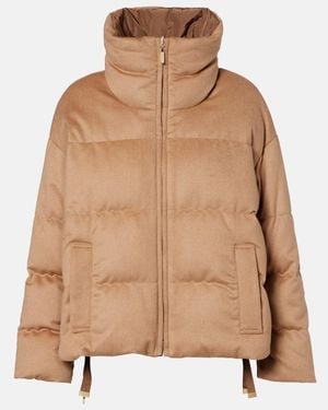 Max Mara Diego Reversible Camel Hair Down Jacket - Natural