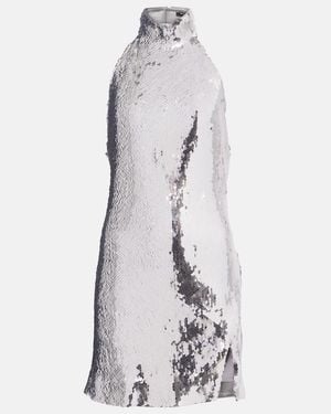 Balmain Sequined Minidress - White