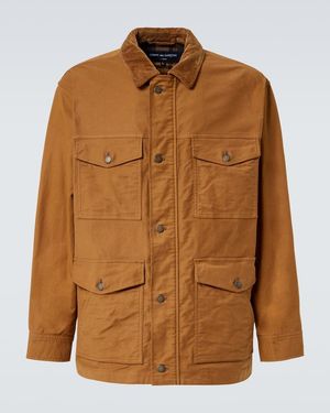 Comme des Garçons Corduroy-Trimmed Cotton Jacket - Brown