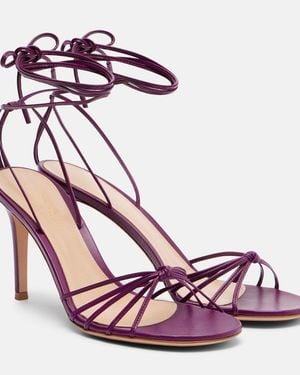 Gianvito Rossi Gwyneth Leather Sandals - Pink