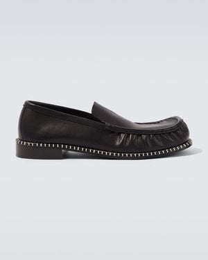 Dries Van Noten Leather Loafers - Black