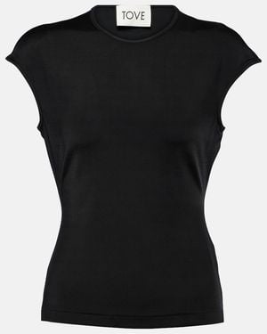 TOVE Deca Jersey Top - Black