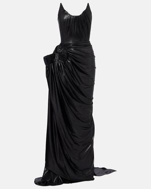 Maticevski Lexicon Draped Gathered Gown - Black