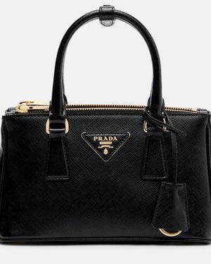 Prada Tote Bag Galleria Aus Leder - Schwarz