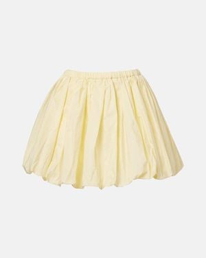 Patou Gathered Miniskirt - Natural