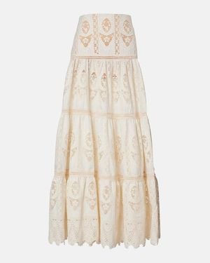 Johanna Ortiz Voile Maxi Skirt - Natural