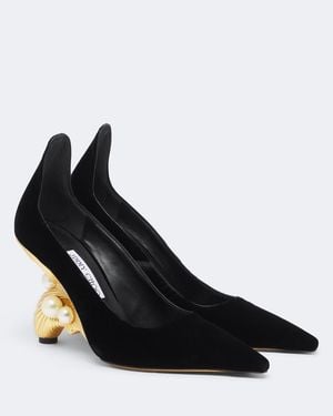 Jimmy Choo Verzierte Pumps Ithaca Aus Samt - Schwarz
