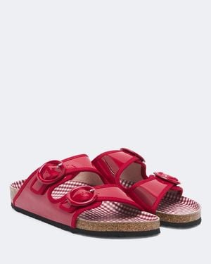 Birkenstock X Repetto Sandalias Arizona De Charol - Rojo