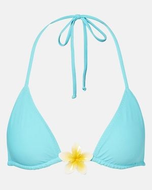 SAME Island Embellished Bikini Top - Blue