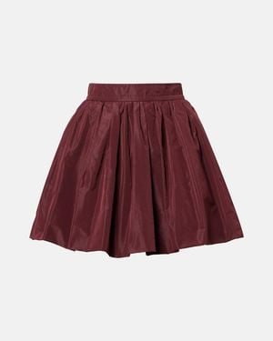 Patou Faille Balloon Miniskirt - Red