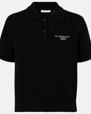 Givenchy Polopullover Aus Wolle Und Kaschmir - Schwarz