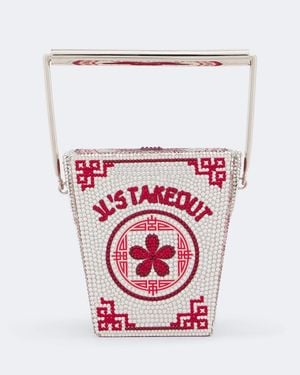 Judith Leiber Take Out Box Jl's Takeout Clutch - White