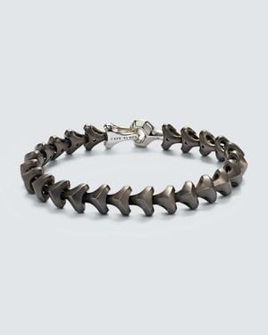 David Yurman Armory Sterling And Titanium Bracelet - Metallic