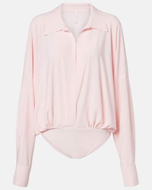 Norma Kamali Oversized Bodysuit - Pink