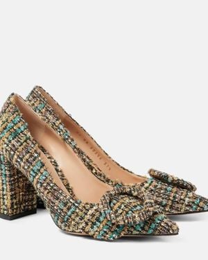 Gianvito Rossi 85 Boucle Court Shoes - Metallic