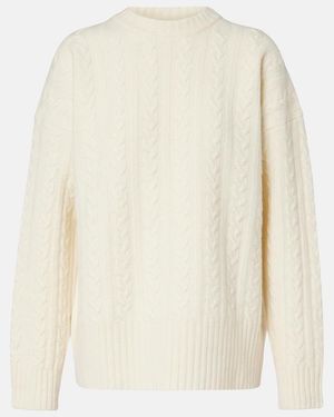 Rohe Pullover Aus Wolle - Weiß