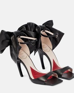 Roger Vivier Viv' Choc 100 Bow-Embellished Sandals - Black