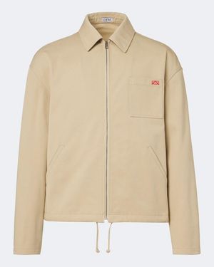 Loewe Cotton Twill Jacket - Natural