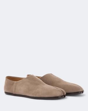 Maison Margiela Tabi Suede Slip-Ons - Brown
