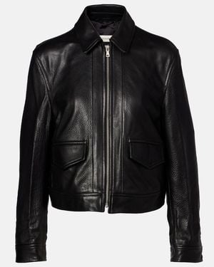 Nour Hammour Layne Leather Jacket - Black