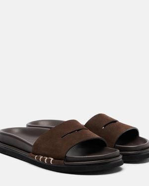 JW Anderson Mules En Daim - Marron