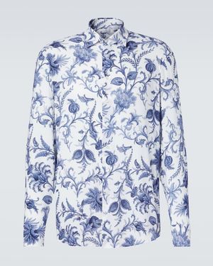 Etro Bedrucktes Hemd - Blau