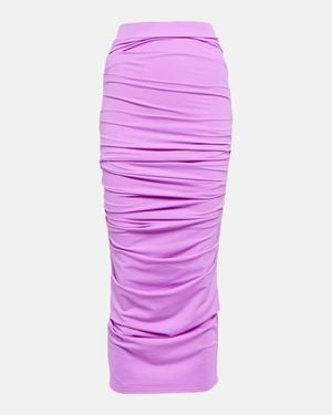 Alex Perry Regan Midi Skirt - Purple