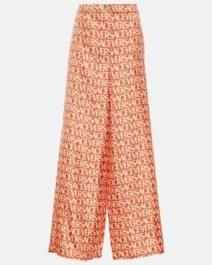 Versace Holiday Wide Leg Trouser - Orange